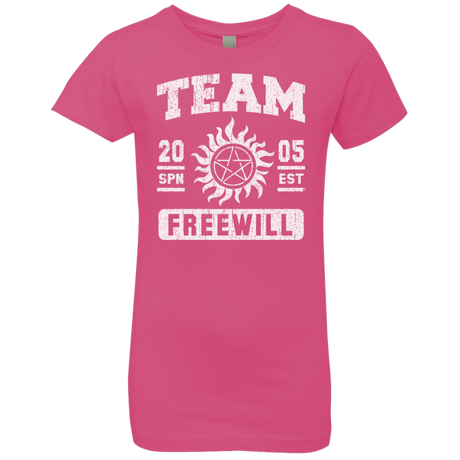 T-Shirts Hot Pink / YXS Team Freewill Girls Premium T-Shirt