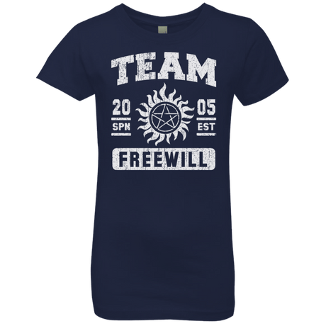 T-Shirts Midnight Navy / YXS Team Freewill Girls Premium T-Shirt
