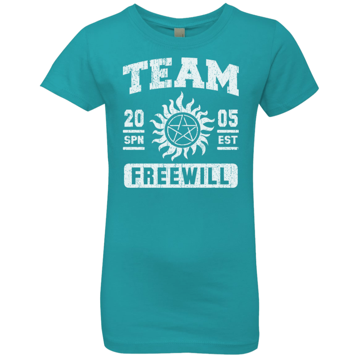 T-Shirts Tahiti Blue / YXS Team Freewill Girls Premium T-Shirt