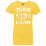 T-Shirts Vibrant Yellow / YXS Team Freewill Girls Premium T-Shirt