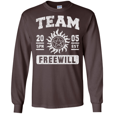 T-Shirts Dark Chocolate / S Team Freewill Men's Long Sleeve T-Shirt