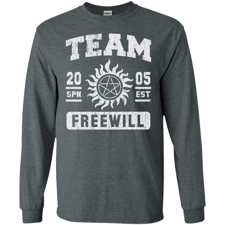 T-Shirts Dark Heather / S Team Freewill Men's Long Sleeve T-Shirt