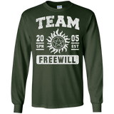 T-Shirts Forest Green / S Team Freewill Men's Long Sleeve T-Shirt