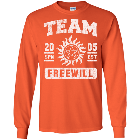 T-Shirts Orange / S Team Freewill Men's Long Sleeve T-Shirt
