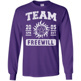T-Shirts Purple / S Team Freewill Men's Long Sleeve T-Shirt