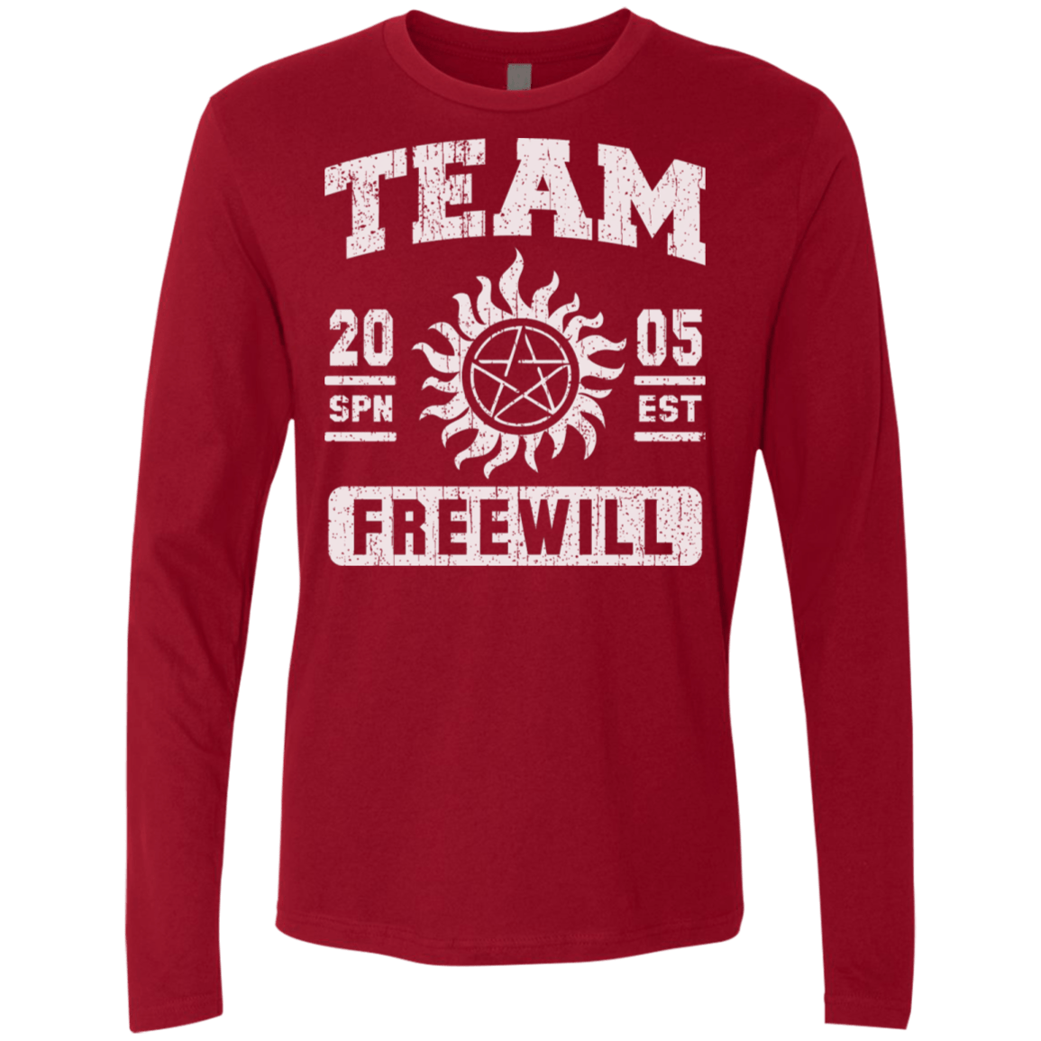 T-Shirts Cardinal / S Team Freewill Men's Premium Long Sleeve