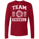 T-Shirts Cardinal / S Team Freewill Men's Premium Long Sleeve