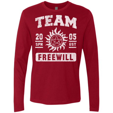 T-Shirts Cardinal / S Team Freewill Men's Premium Long Sleeve