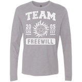 T-Shirts Heather Grey / S Team Freewill Men's Premium Long Sleeve
