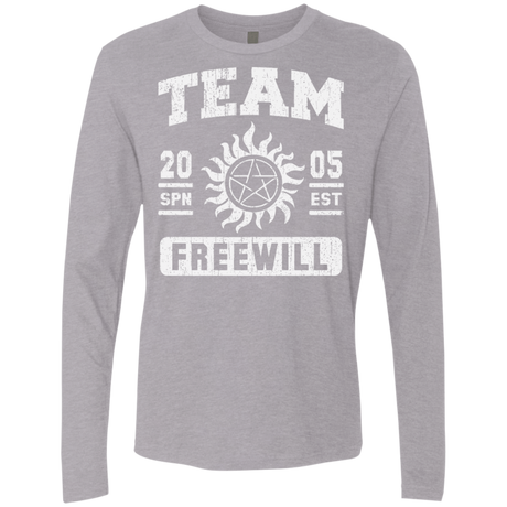 T-Shirts Heather Grey / S Team Freewill Men's Premium Long Sleeve