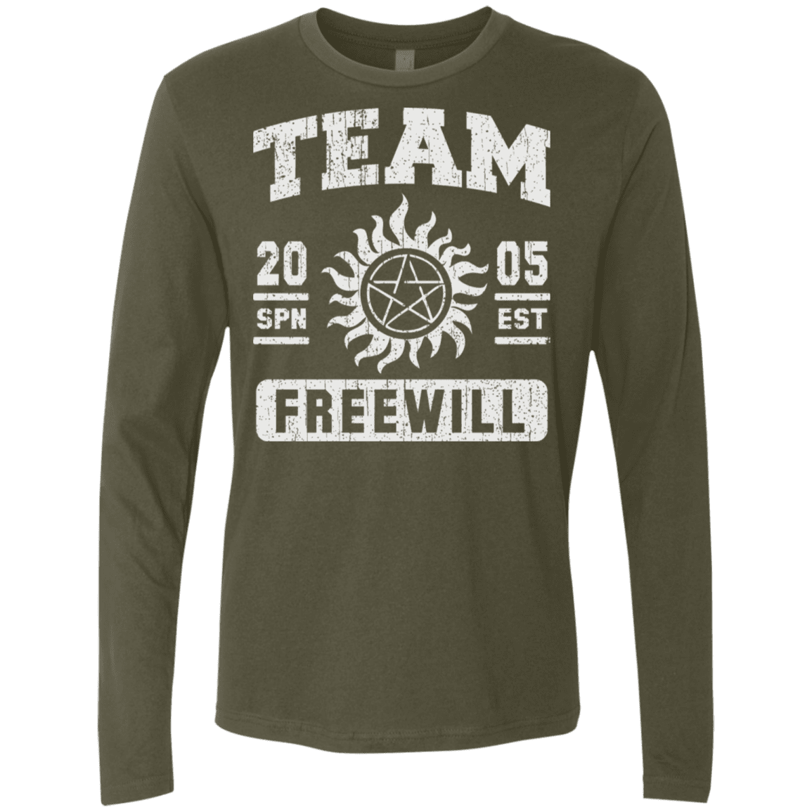 T-Shirts Military Green / S Team Freewill Men's Premium Long Sleeve