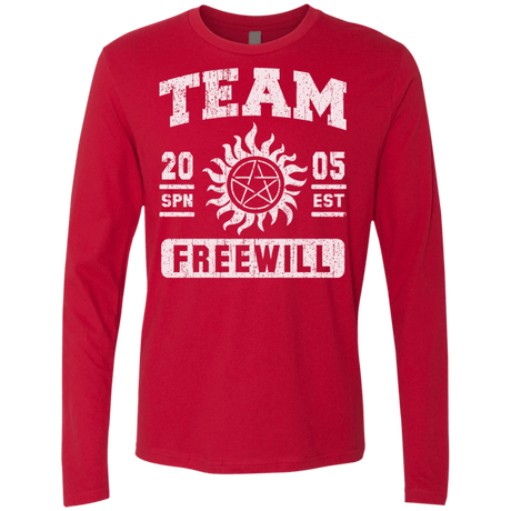 T-Shirts Red / S Team Freewill Men's Premium Long Sleeve