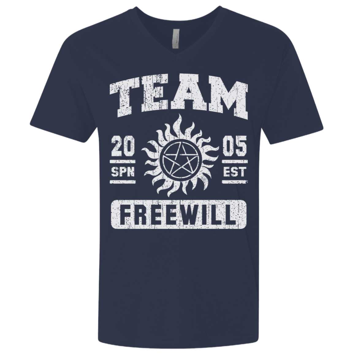T-Shirts Midnight Navy / X-Small Team Freewill Men's Premium V-Neck