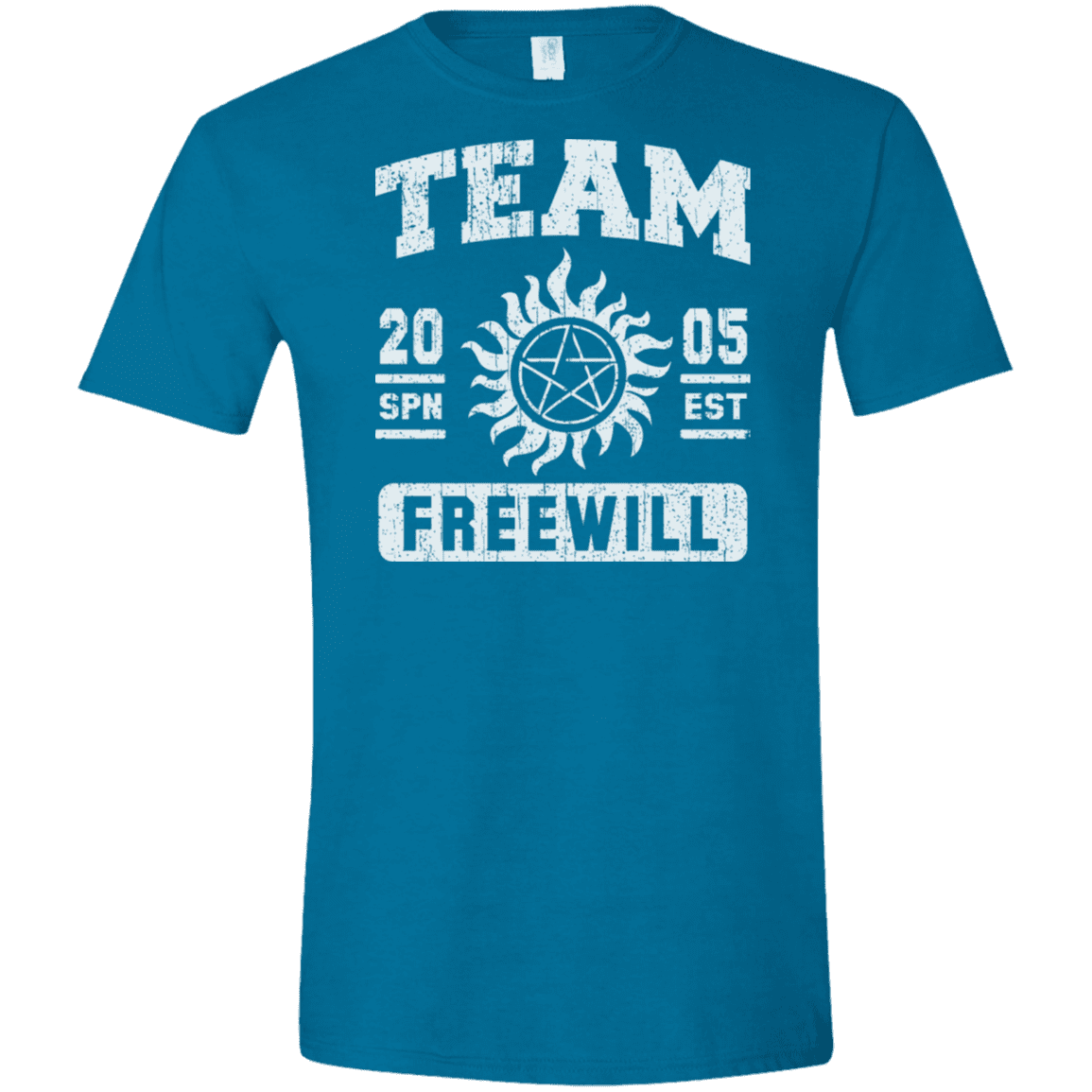 T-Shirts Antique Sapphire / S Team Freewill Men's Semi-Fitted Softstyle