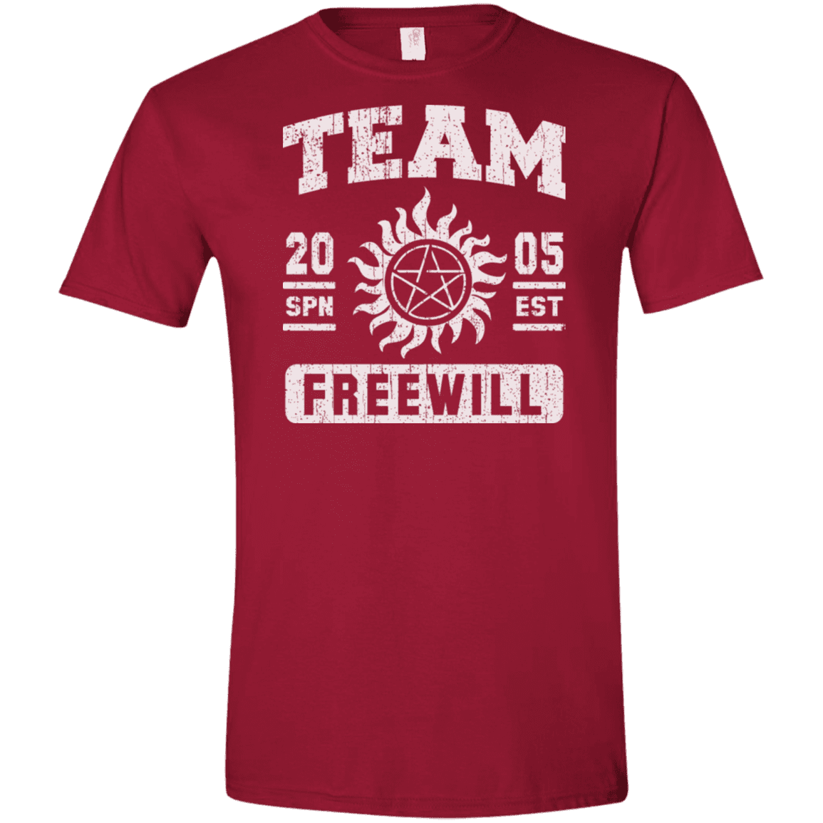 T-Shirts Cardinal Red / S Team Freewill Men's Semi-Fitted Softstyle
