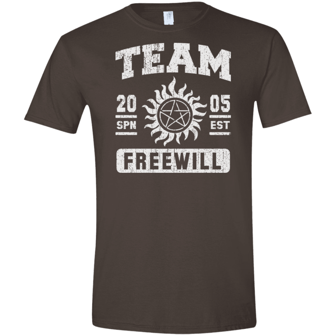 T-Shirts Dark Chocolate / S Team Freewill Men's Semi-Fitted Softstyle