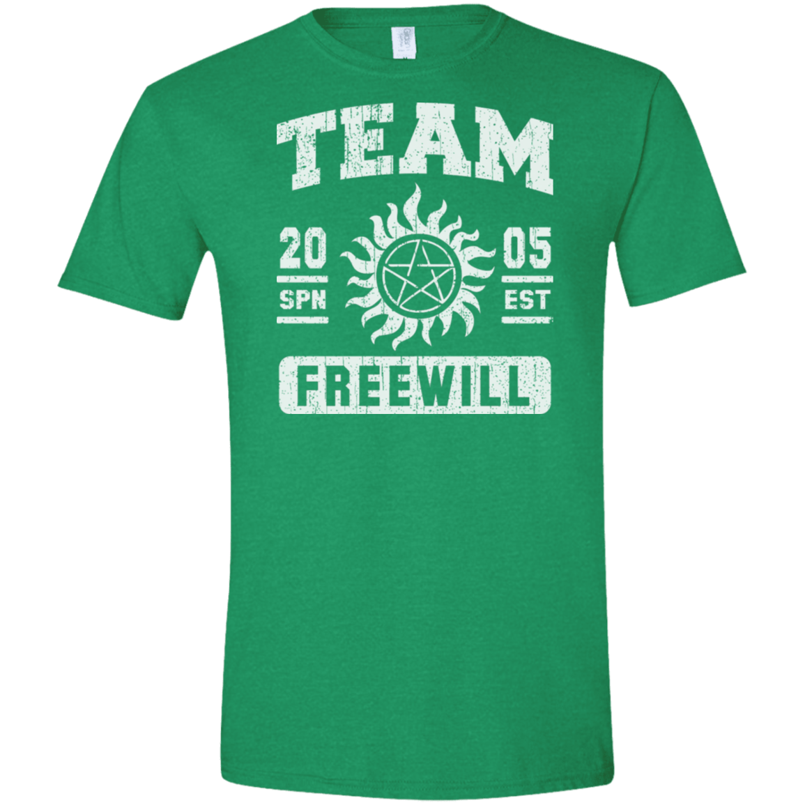 T-Shirts Heather Irish Green / S Team Freewill Men's Semi-Fitted Softstyle