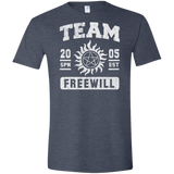 T-Shirts Heather Navy / S Team Freewill Men's Semi-Fitted Softstyle