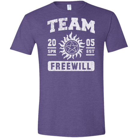 T-Shirts Heather Purple / S Team Freewill Men's Semi-Fitted Softstyle