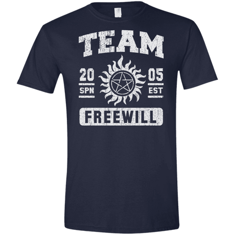 T-Shirts Navy / X-Small Team Freewill Men's Semi-Fitted Softstyle