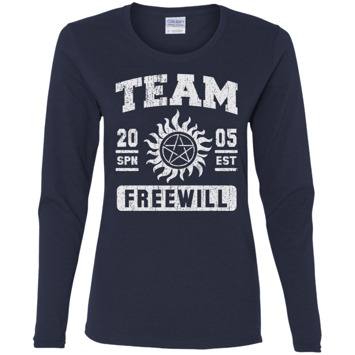 T-Shirts Navy / S Team Freewill Women's Long Sleeve T-Shirt