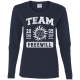 T-Shirts Navy / S Team Freewill Women's Long Sleeve T-Shirt