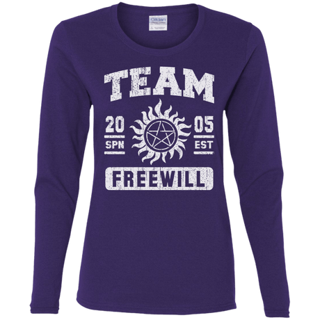 T-Shirts Purple / S Team Freewill Women's Long Sleeve T-Shirt