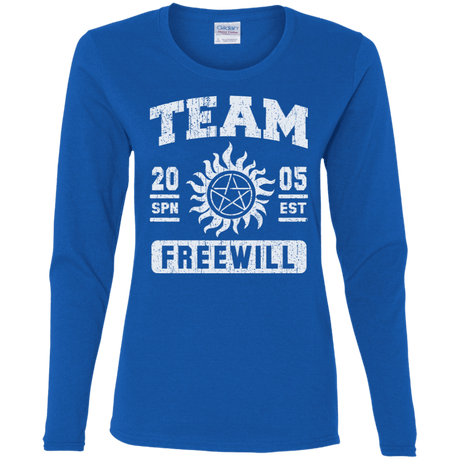 T-Shirts Royal / S Team Freewill Women's Long Sleeve T-Shirt