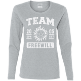 T-Shirts Sport Grey / S Team Freewill Women's Long Sleeve T-Shirt