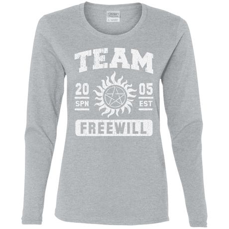 T-Shirts Sport Grey / S Team Freewill Women's Long Sleeve T-Shirt