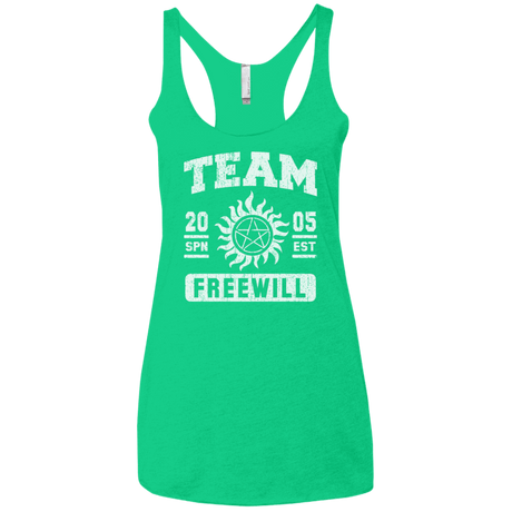 T-Shirts Envy / X-Small Team Freewill Women's Triblend Racerback Tank