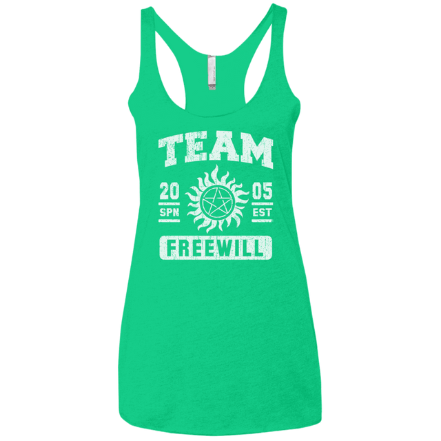 T-Shirts Envy / X-Small Team Freewill Women's Triblend Racerback Tank