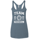 T-Shirts Indigo / X-Small Team Freewill Women's Triblend Racerback Tank