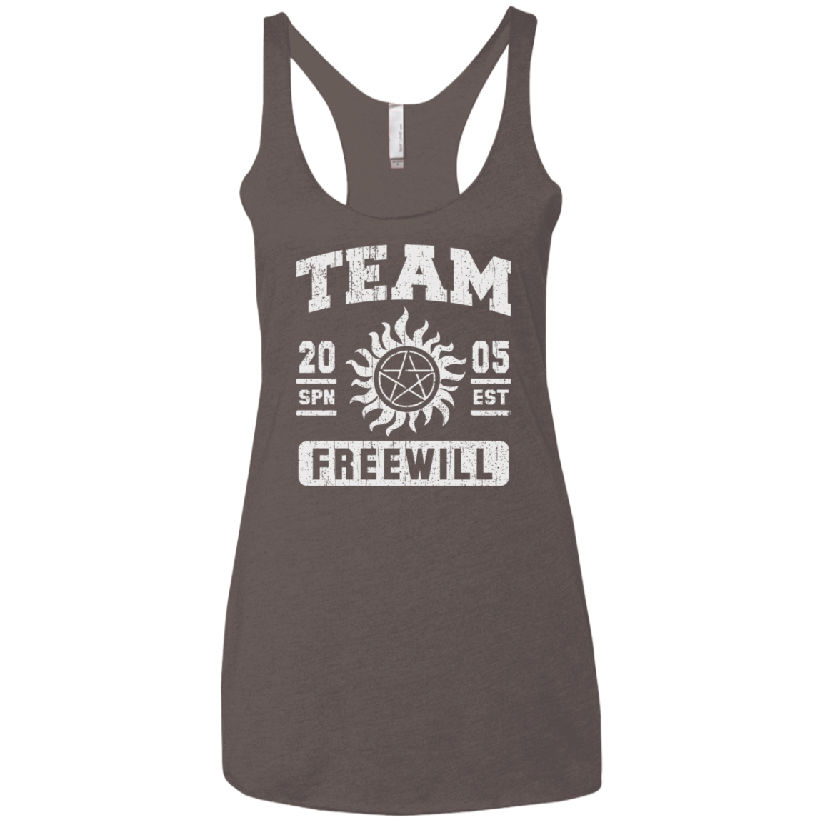 T-Shirts Macchiato / X-Small Team Freewill Women's Triblend Racerback Tank