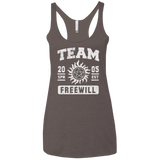 T-Shirts Macchiato / X-Small Team Freewill Women's Triblend Racerback Tank