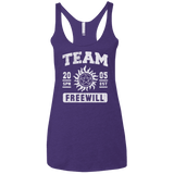 T-Shirts Purple Rush / X-Small Team Freewill Women's Triblend Racerback Tank