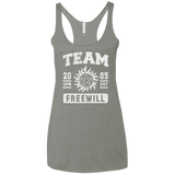 T-Shirts Venetian Grey / X-Small Team Freewill Women's Triblend Racerback Tank