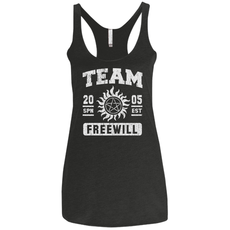 T-Shirts Vintage Black / X-Small Team Freewill Women's Triblend Racerback Tank