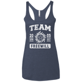 T-Shirts Vintage Navy / X-Small Team Freewill Women's Triblend Racerback Tank