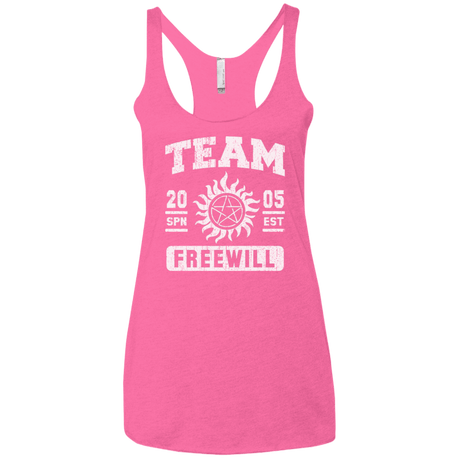 T-Shirts Vintage Pink / X-Small Team Freewill Women's Triblend Racerback Tank