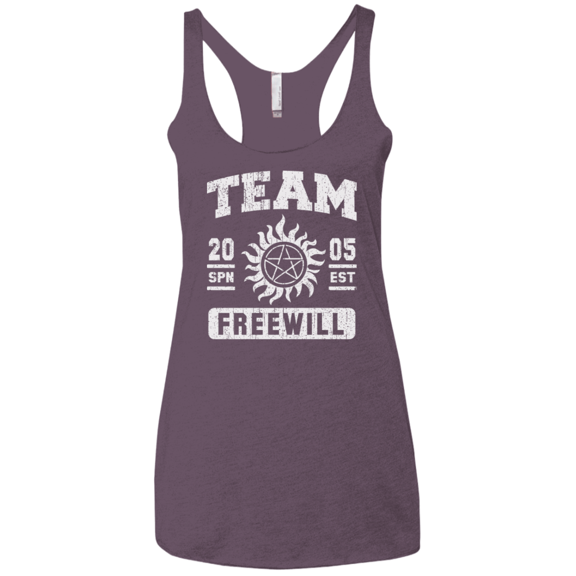 T-Shirts Vintage Purple / X-Small Team Freewill Women's Triblend Racerback Tank