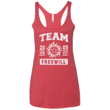 T-Shirts Vintage Red / X-Small Team Freewill Women's Triblend Racerback Tank