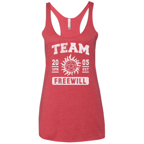 T-Shirts Vintage Red / X-Small Team Freewill Women's Triblend Racerback Tank