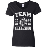 T-Shirts Black / S Team Freewill Women's V-Neck T-Shirt