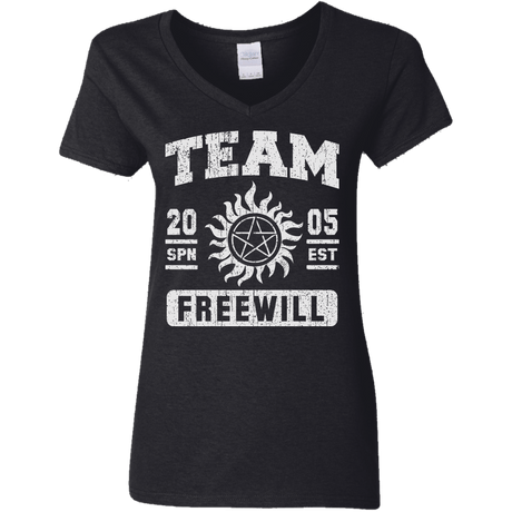 T-Shirts Black / S Team Freewill Women's V-Neck T-Shirt