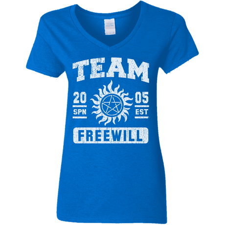 T-Shirts Royal / S Team Freewill Women's V-Neck T-Shirt