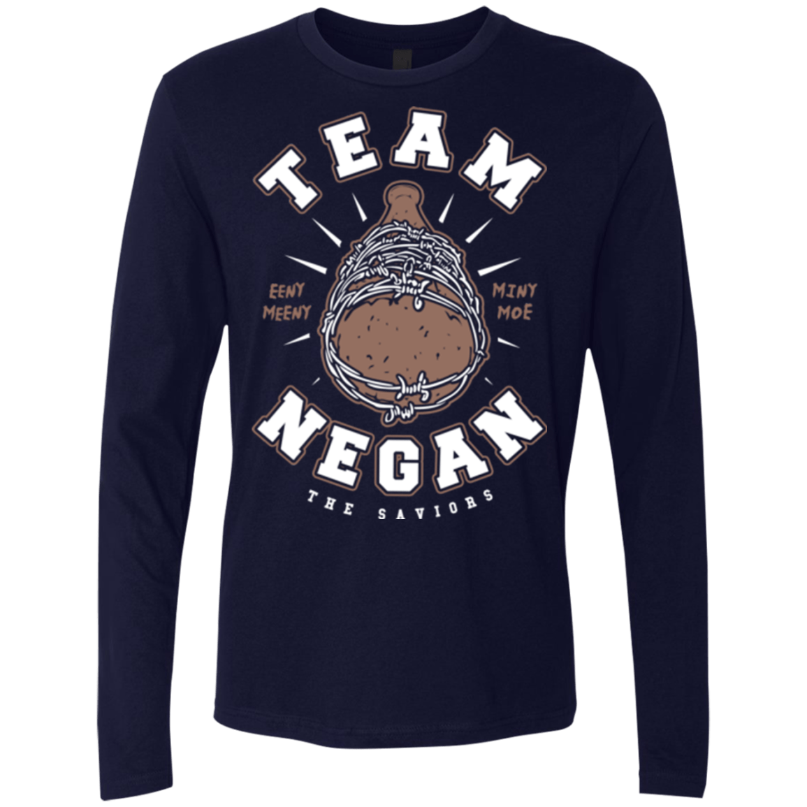 T-Shirts Midnight Navy / Small Team Negan Men's Premium Long Sleeve