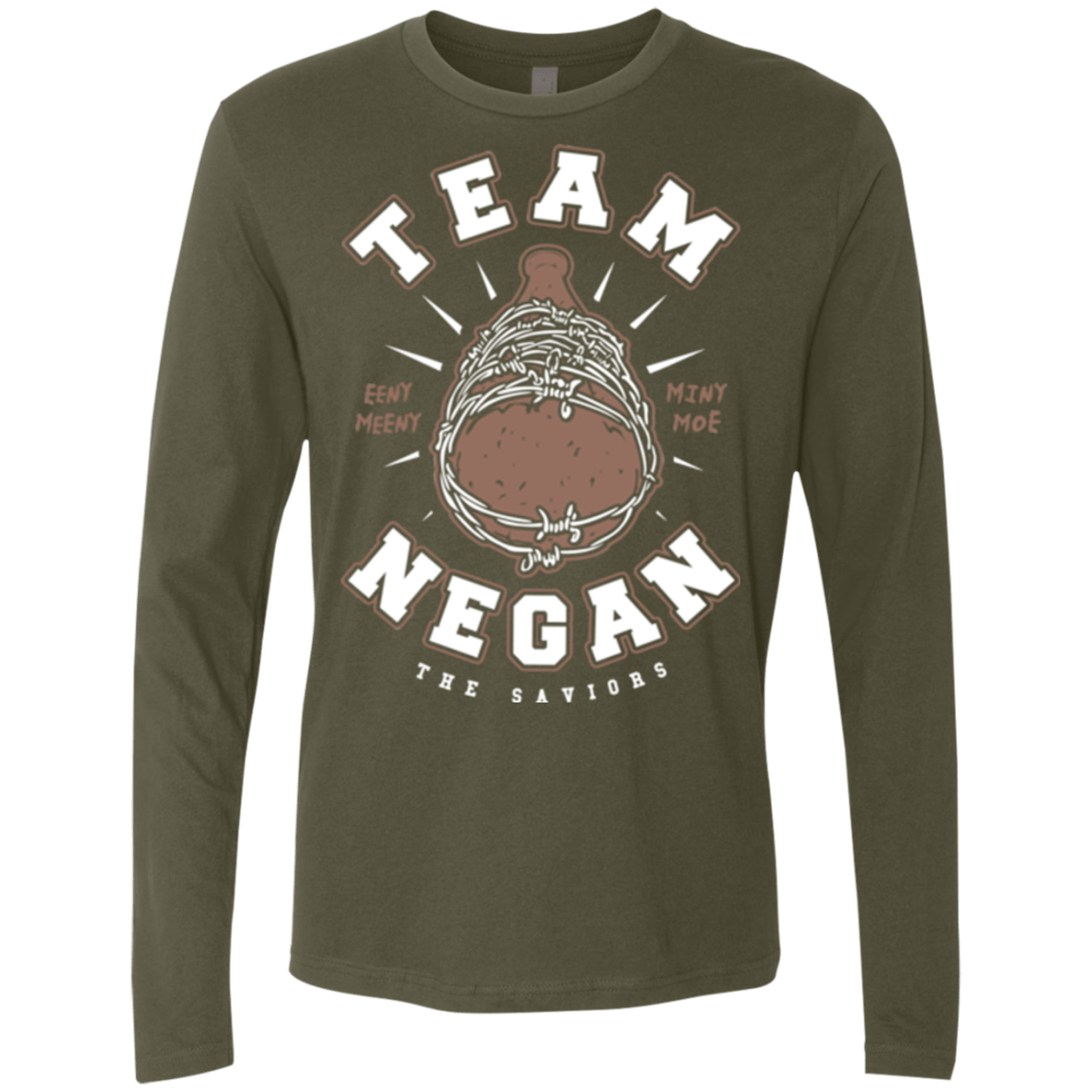 T-Shirts Military Green / Small Team Negan Men's Premium Long Sleeve