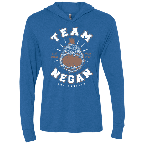 T-Shirts Vintage Royal / X-Small Team Negan Triblend Long Sleeve Hoodie Tee