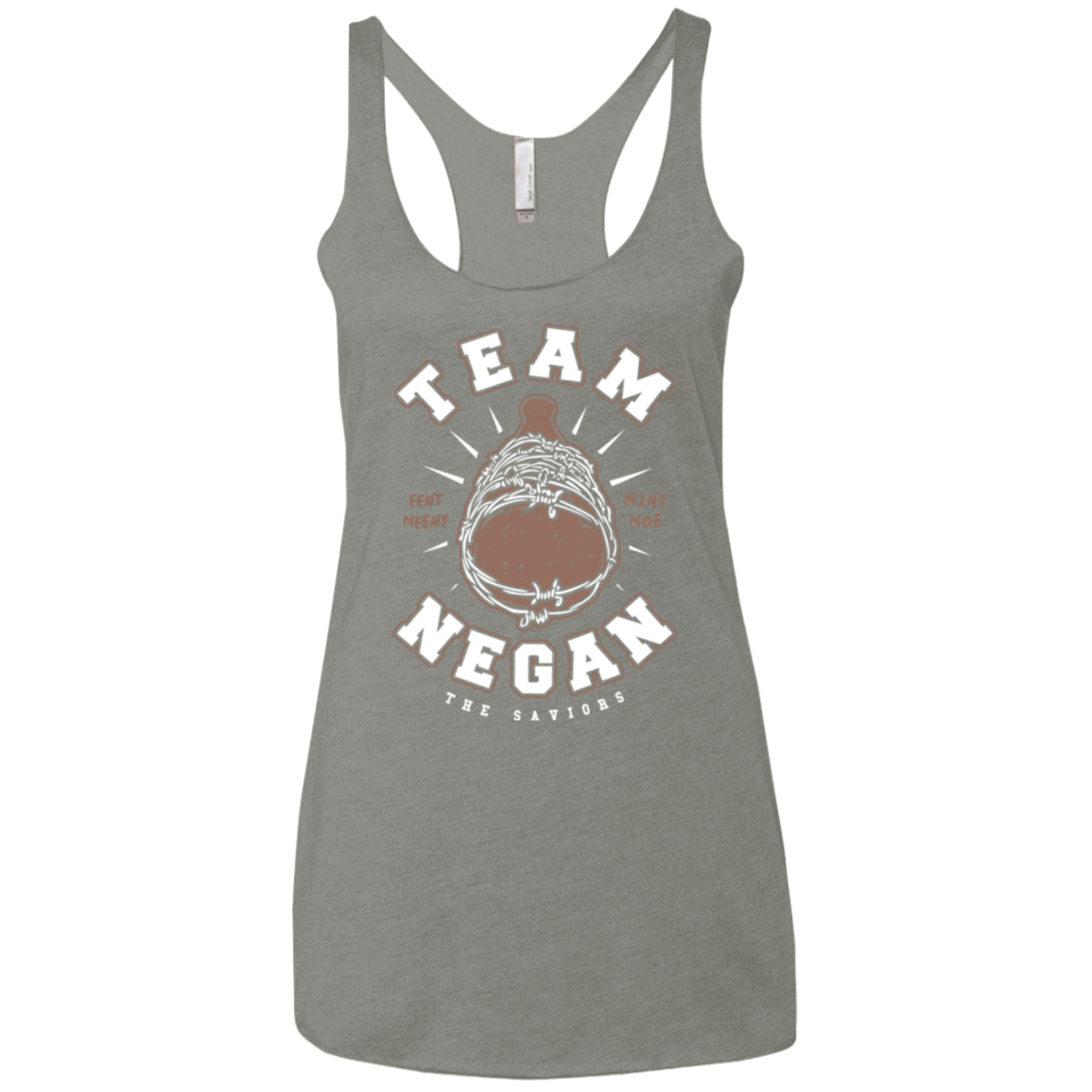 T-Shirts Venetian Grey / X-Small Team Negan Women's Triblend Racerback Tank